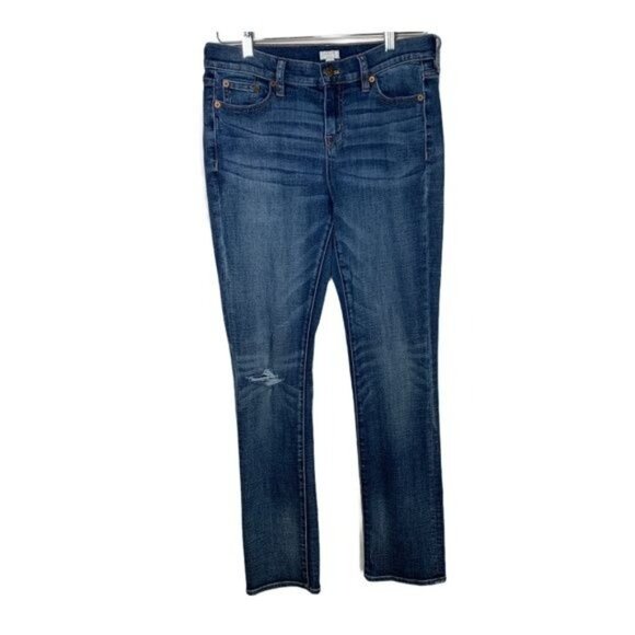 J.Crew Distressed Skinny Stretch Blue Jeans Women’s 26 - Picture 1 of 10
